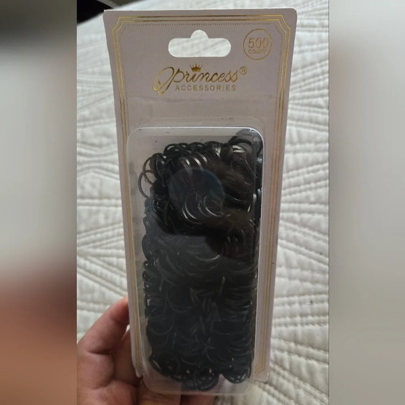 💚Pack of 3 Mini Elastic Hair Ties - Picture 3 of 4